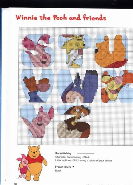 Schema punto croce Alfa pooh2